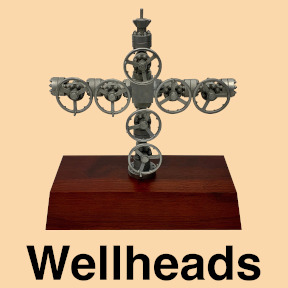Oil and gas bop and wellheads custom made high detail